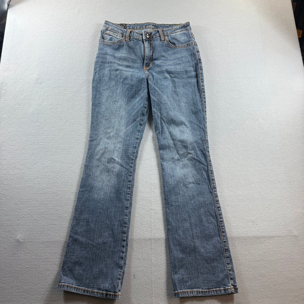 Wrangler Aura Jeans Women 8 Average Blue‎ Bootcut Studded Embellished
